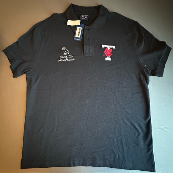 OVO x UOT (University of Toronto) 2021 Polo Shirt Navy Size XL BNWT - Picture 2 of 2